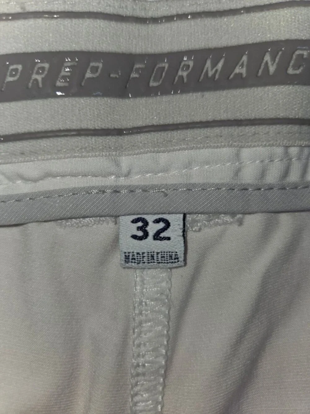 Johnnie-O Prep-Formance Stretch White Shorts Mens Size 32 Golf Wear